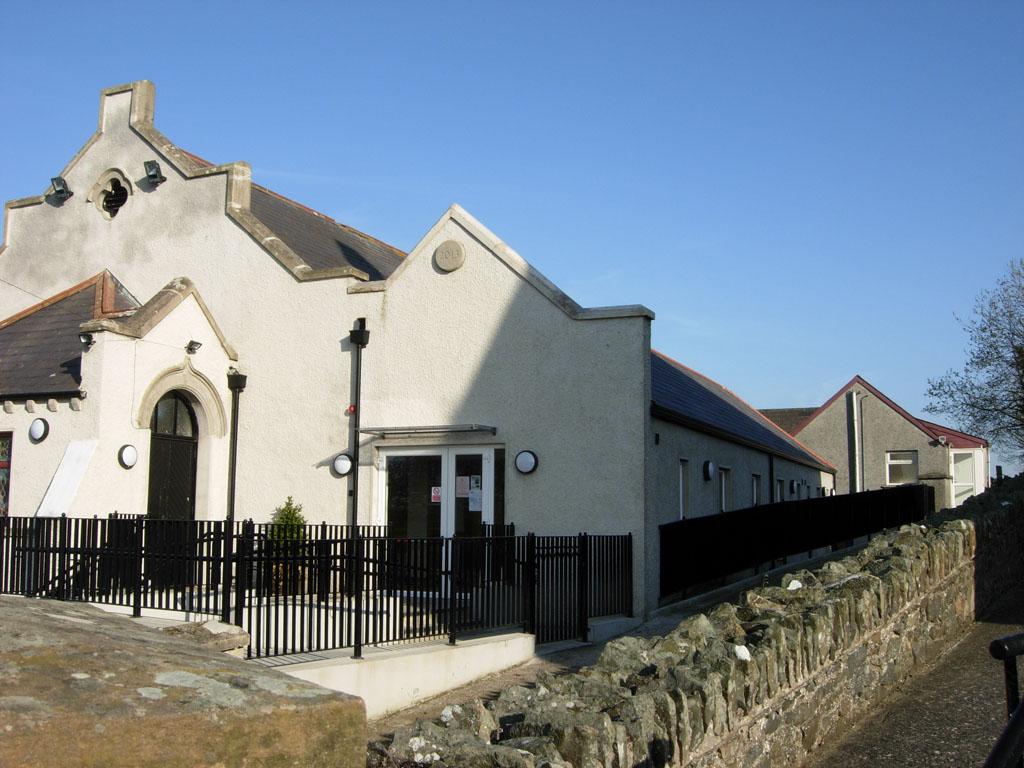 image of Church in Newtownards after new extension added.